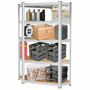 Springos fémvázas sarokpolc tároló 180x90x40cm - 875kg teherbírás kép