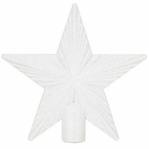 Springos karácsonyfadísz csillag 22cm, fehér kép