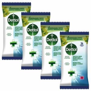 Dettol antibakteriális nedves Törlőkendő 4x36db kép