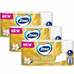 Zewa Exclusive Almond Blossom 4 rétegű Toalettpapír 3x8 tekercs kép