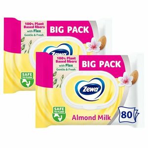 Zewa Almond Milk Bigpack Nedves Toalettpapír 2x80db kép