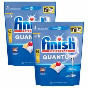 Finish Quantum All in 1 Lemon Mosogatógép kapszula 2x60db + Ajánd... kép