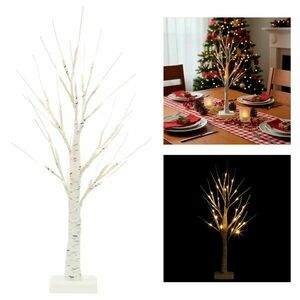 Springos karácsonyi dekorációs fa, 25LED, 60cm, meleg fehér kép