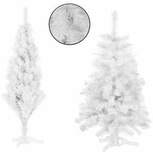 Springos műfenyő 120cm, fehér kép