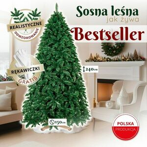 Springos prémium erdei műfenyő 240cm kép