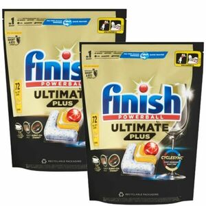 Finish Powerball Ultimate Plus All in 1 Lemon Mosogatógép kapszul... kép