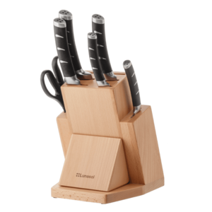 Kés szett állvánnyal, ollóval és késélezővel - Flow Kitchen - 132760 kép