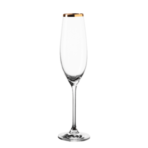 Sampán pohár arannyal borított szélel 210 ml - Premium Glas Crystal - 321810 kép