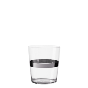 Tumbler poharak platina színű sávval 440 ml készlet 6 db – 21st Century Glas Lunasol META Glass - 322176 kép