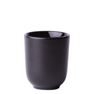 Fekete fületlen csésze 220 ml - Flow - 453121 kép