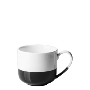 Csésze 80 ml fekete-fehér - Flow - 491077 kép