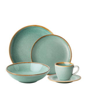 Porcelánkészlet 30 db-os - Sand türkizkék – Gaya - W0106 kép