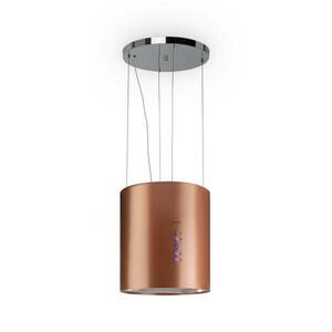 Klarstein Barett, sziget páraelszívó, Ø 35 cm, légkeringetés, 522 m³/ó, LED, aktívszén szűrő, réz kép