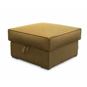 Mustársárga SMART COSARO tárolós puff, 65x65 cm kép