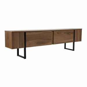 Sötét natúr színű TV-állvány diófa dekorral 180x50x29, 5 cm Serenity – Kalune Design kép