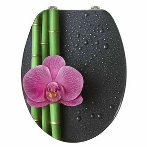 Pepita MDF WC ülőke lassan záródó fedéllel - Orchidea és Bambusz... kép
