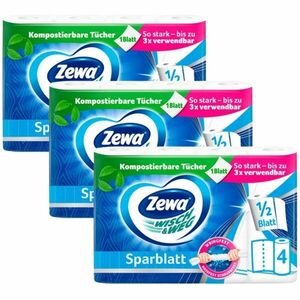 Zewa Wisch & Weg Sparblatt 2 rétegű Háztartási papírtörlő 3x4... kép