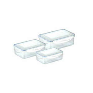 Tescoma FRESHBOX Négyzet alakú ételtároló doboz, 3 db, 1.0, 1.5, 2.5 l kép