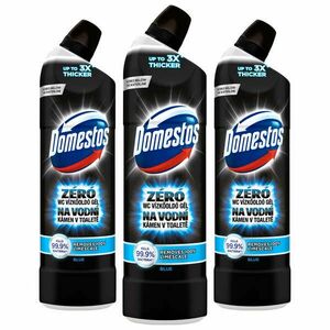 Domestos zéró Blue WC vízkőoldó gél fertőtlenítő hatással, 3x750 ml kép