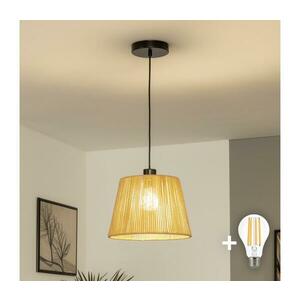 BRILAGI - LED csillár kábelen CERIA BOHO 1xE27/40W/230V átm. 28 cm barna BG3987+EG781111 kép