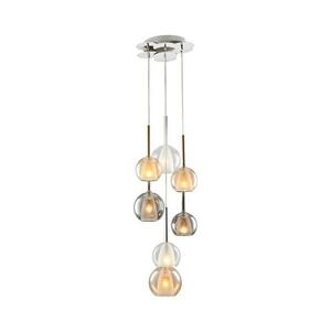 Kábelcsillár MUSCAT 7xE14/40W/230V füstszínű/arany/átlátszó 414LRC1301 kép