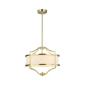Open Design OR80926 - STESSO rúdon függő csillár 4xE27/15W/230V Ø 42 cm sárgaréz/fehér OR80926 kép