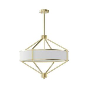 Open Design OR85839 - ZUNDO rúdon szerelt csillár 4xE27/15W/230V sárgaréz/fehér OR85839 kép