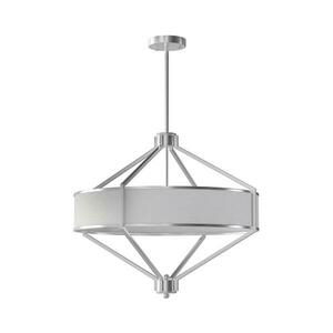 Open Design OR85822 - ZUNDO rúdon függő csillár 4xE27/15W/230V matt króm/fehér OR85822 kép