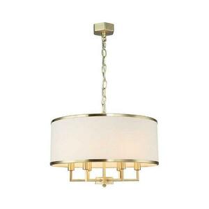 Open Design OR80230 - Láncra függesztett CASA csillár 6xE14/15W/230V krémszínű/sárgaréz OR80230 kép