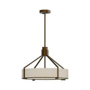 Open Design OR85648- Rúdon függő csillár DORETTO 4xE27/15W/230V átmérő 50 cm barna/bézs OR85648 kép