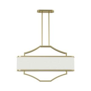 Open Design OR84856 - Rúdon lógó csillár GERDO OVALE 6xE14/12W/230V réz/fehér OR84856 kép
