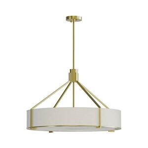 Open Design OR85662 - Rúdon függesztett csillár DORETTO 6xE27/15W/230V átm. 70 cm arany/fehér OR85662 kép