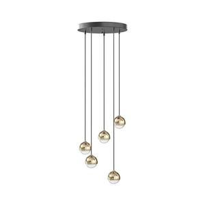 Open Design OR85518 - BOLICINA LED csillár kábellel 5xLED/5W/230V arany/fekete OR85518 kép