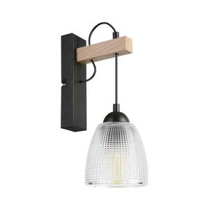 Fali lámpa LEANDRA 1xE27/15W/230V tölgy/fekete KM-1.300/DĄB kép