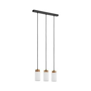 Kábelre szerelt csillár MARKUS 3xE27/15W/230V fekete/tölgy LM-3.260/CZARNY kép