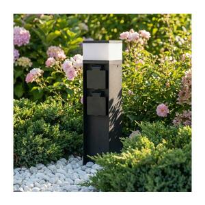 Brilagi - Kültéri lámpa 2 SCHUKO aljzattal 1xG9/11W/230V IP44 fekete PG13BG-OEM kép