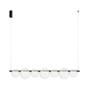 LED csillár kábelen ATOLA LED/19W/230V fekete/átlátszó ML2244 kép