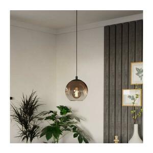 Eglo 901923 - Zsinóros csillár ARISCANI 1xE27/60W/230V fekete/bézs/füstszínű 901923 kép