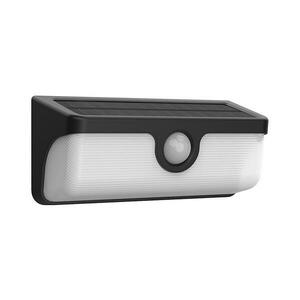 LED napelemes fali lámpatest érzékelővel LINK LED/5W/3, 7V 2000 mAh IP65 fekete EKO2359 kép