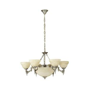 EGLO 85858 - Csillár láncon MARBELLA 9xE14/60W alabástrom üveg 85858 kép
