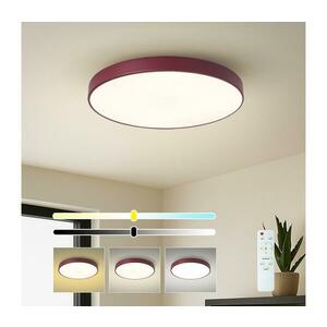 BRILAGI-LED dimmelhető mennyezeti lámpa POOL LED/60W/230V 3000-6000K 50 cm bordó + távirányító BRI701 kép