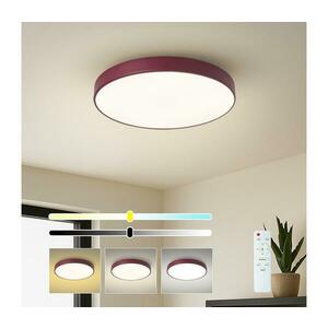 BRILAGI-LED dimmelhető mennyezeti lámpa POOL LED/48W/230V 3000-6000K 40 cm bordó+távirányító BRI693 kép