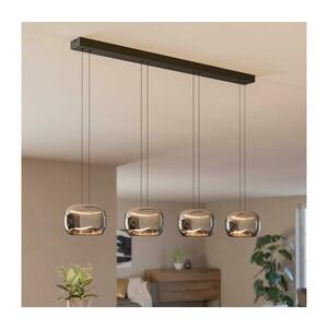 Eglo 390433 - LED dimmelhető kábeles csillár HORTUNAS 4xLED/5, 8W/230V fekete/füstszínű 390433 kép
