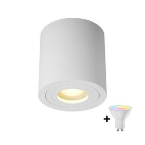 Zuma Line ACGU10-158-N - LED RGBW dimmelhető spotlámpa 1xGU10/4, 8W/230V IP44 fehér + távirányító ZL0281+AI2382 kép