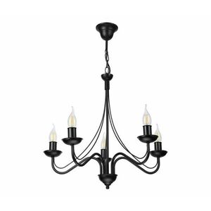 Láncos csillár ANTON 5xE14/15W/230V fekete LM-5.294/CZARNY kép