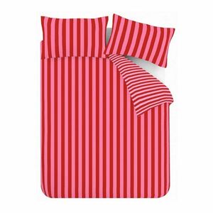 Piros-rózsaszín kétszemélyes háromrészes ágyneműhuzat 200x200 cm Stripe Tease – Sassy B kép