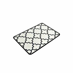 Fekete-bézs fürdőszobai kilépő 40x60 cm Kupa – Foutastic kép