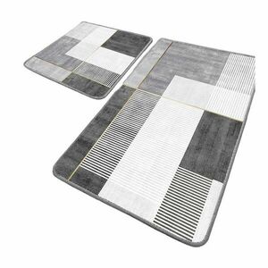 Szürke fürdőszobai kilépő szett 2 db-os 60x100 cm Pendor – Foutastic kép