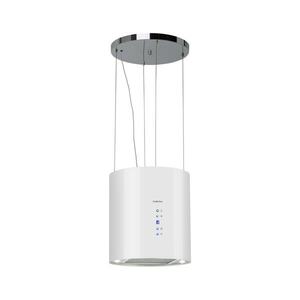 Klarstein Barett, sziget páraelszívó, Ø 35 cm, légkeringetés, 522 m³/ó, LED, aktívszén szűrő, fehér kép
