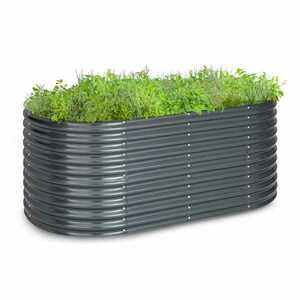 Blumfeldt High Grow magaságyás 200 x 80 x 100 cm acél hullámlemez, egyszerű összeszerelés kép
